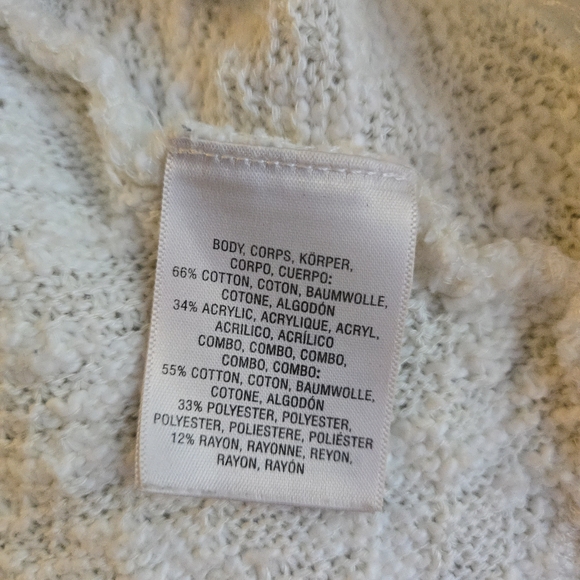 Anthropologie Saturday Sunday Almeria Hooded Cowl Ivory Pullover Sweater CW3 - Picture 4 of 12